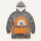 Farlique Beheizter Kuschel-Hoodie mit Känguru-Tasche