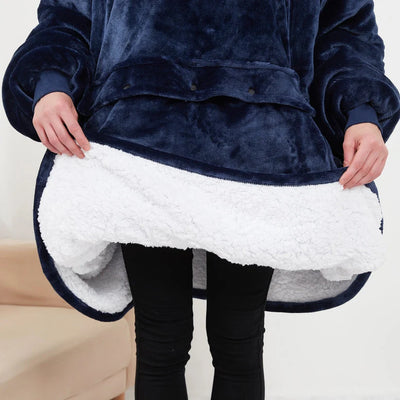 Farlique Beheizter Kuschel-Hoodie mit Känguru-Tasche