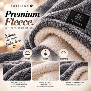 Farlique Beheizter Kuschel-Hoodie mit Känguru-Tasche