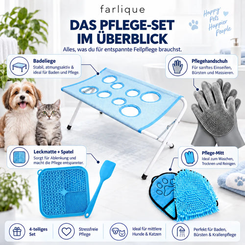 Farlique Pet Grooming Bathtub – Foldable Pet Washing Lounger