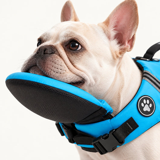 Chaleco salvavidas para perros Farlique con reposacabezas